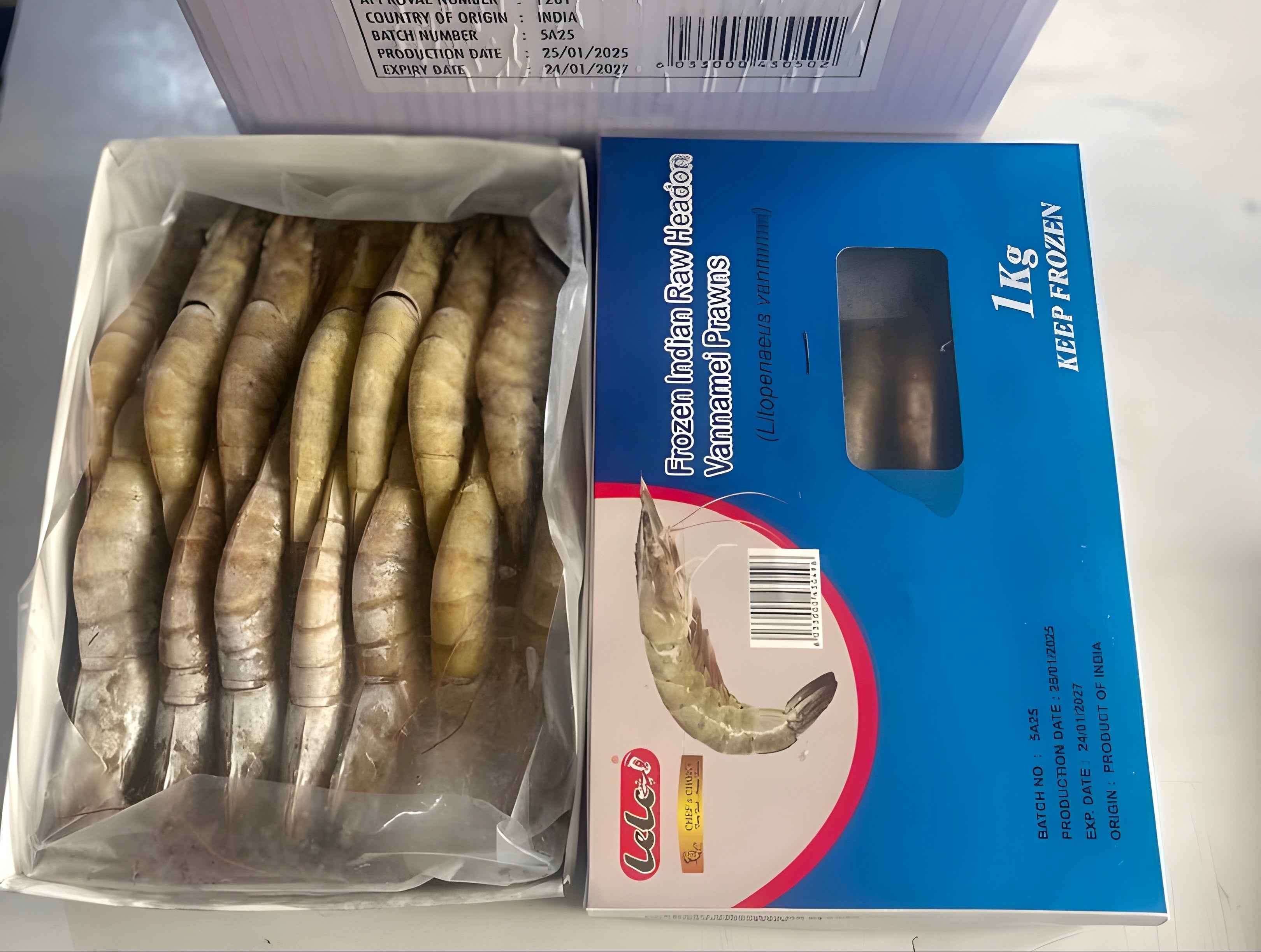 Unpeeled Prawns